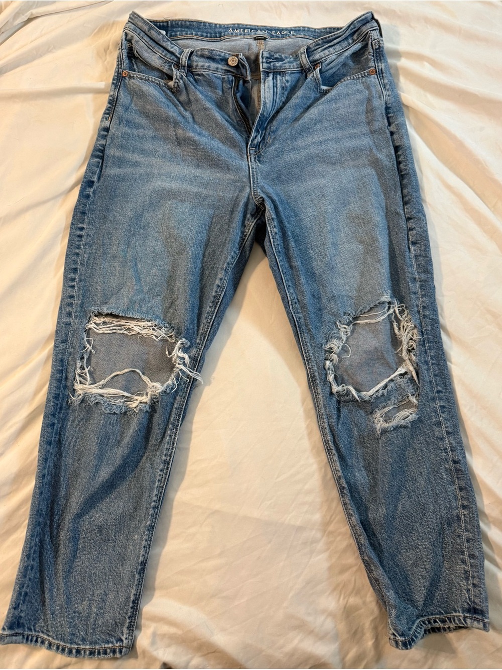 American Eagle Outfitters Light Blue Denim Mom Jeans